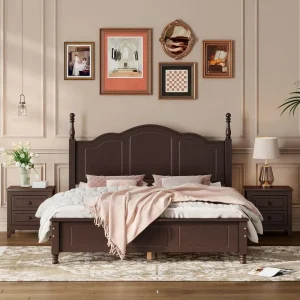 3-Piece Queen Bedroom Set, 2 Nightstands.