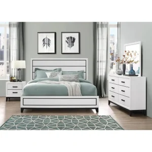 White 5-Piece Queen Bedroom Set.