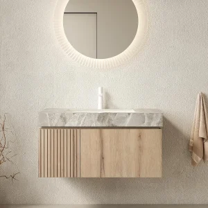 36in Wall Mounted Bathroom Vanity.