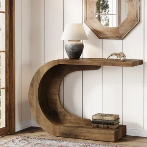 43.3" Mid-Century Modern Console Entry Accent Table for Living Room.