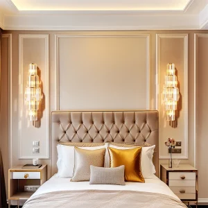 Modern Crystal 3-Layer Wall  Sconce Light E14 Led Corn Lights