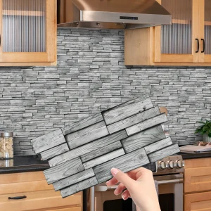 48pcs Self Adhesive Stick On Tile Backsplash For Kitchen Decoration